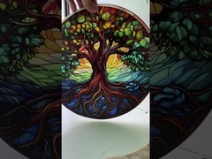 Μετριασμένο γυαλί τέχνης